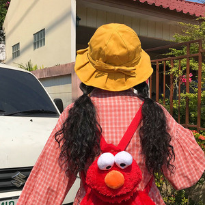 夏季薄款韩版遮阳防晒圆脸文艺百搭可爱短发帽子蒋超男1993032153