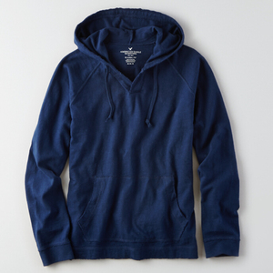 国内现货正品 ae 美国鹰 男士藏蓝色套头外套 纯棉卫衣