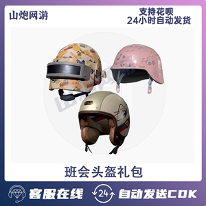 pubg绝地求生皮肤 班会头盔套装礼包1级2级3级 粉色吃鸡兑换码cdk