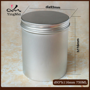多规格铝制茶罐2个750ml散茶花茶金属罐咖啡豆咖啡粉储蓄螺纹铝罐