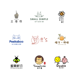 高端原创logo设计网红商标公司企业字体图标店铺门头定制卡通标志