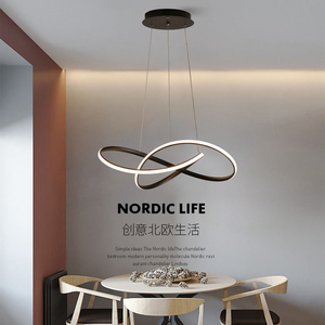 北欧简约餐厅吊灯艺术设计师创意客厅卧室吊灯极简餐灯吊灯吧台灯