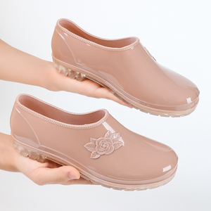 鞋 女鞋 女式雨鞋 韩国雨鞋女浅口