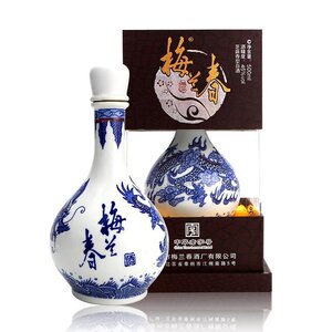 【酒厂授权】梅兰春酒 芝麻香型白酒 46度20年陈酿龙瓶 皇冠实体