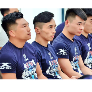 昆仑决虎头搏拳击散打武林风短袖男女飘带t恤夏季半袖纯棉衣服潮1人