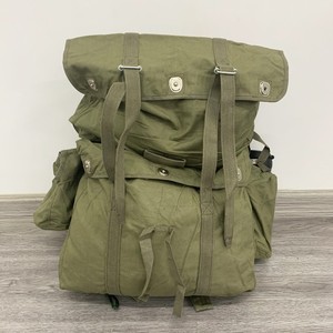 3521正品老货65式跳伞背包军绿色体能训练帆布背囊复古收藏双肩包