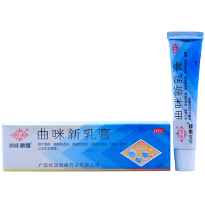 顺峰皮康霜 曲咪新乳膏 10g 皮炎湿疹手足癣体癣股癣 软膏药品