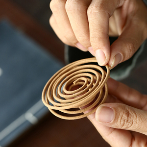 檀香蚊香驱蚊沉香盘香家用室内熏香厕所除臭卫生间香薰持久安神棠