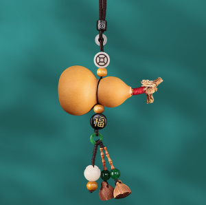 小葫芦挂件文玩天然真挂绳红绳门对门汽车载墙面装饰床头钥匙车挂