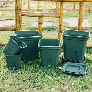 方形小m14青山盆塑料加仑花盆月季多肉控根二代大加仑盆清仓特价