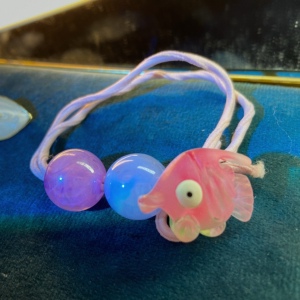 可爱小金鱼头绳女韩版儿童大人发饰仙女发圈超仙扎头皮筋发绳头饰