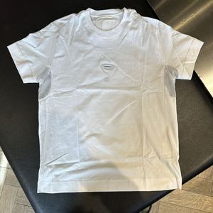 Givenchy纪梵希男白色镂空布料拼接设计短袖T恤BM716R3YCN 6.15MC