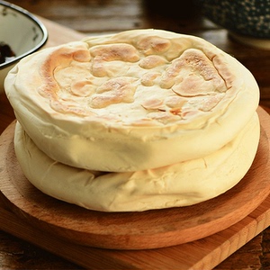 食家巷甘肃手工白吉饼肉夹馍饼白饼子速食白面馍特产小吃10个速食