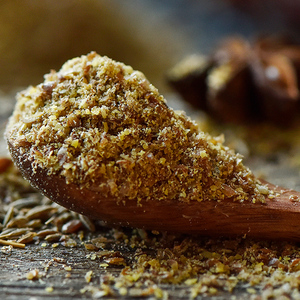 甘肃崆峒特产现磨炒熟烘焙亚麻籽粉五谷杂粮即食代餐粉膳食胡麻粉