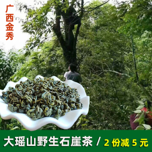 石崖茶广西金秀大瑶山野生石岩茶高山茶春茶散装茶叶绿茶24年新茶