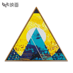 创意三角形挂画家居装饰画北欧客厅墙面装饰挂画艺术壁画现代简约