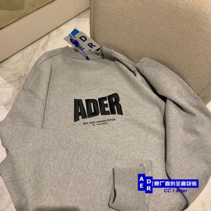 正品】ader error 2020秋冬ae潮牌大字母logo刺绣卫衣男女同款