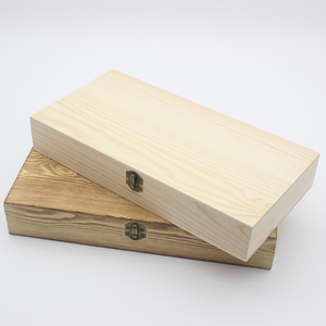 木盒实木复古桌面收纳盒木质礼品包装盒茶盒定制长方形翻盖木盒子