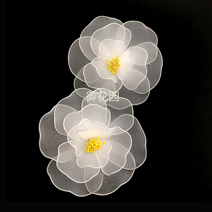 丝网花成品演出表演舞蹈道具摄影装饰茉莉花手拿手腕花手指花头花