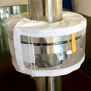 四氟法兰防喷雾护罩保护套法兰保护套防溅套厂家直销