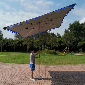 户外遮阳伞特大号四方形伞斜坡伞雨伞店面夜市摆摊商用印刷定制