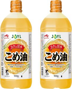 2瓶日本味之素非转基因米油大米油炒菜油家庭健康油维生素900ML瓶