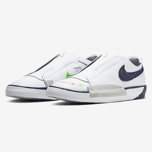 nike耐克blazer slip 3m反光星空泼墨涂鸦女子运动板鞋cw2619-141