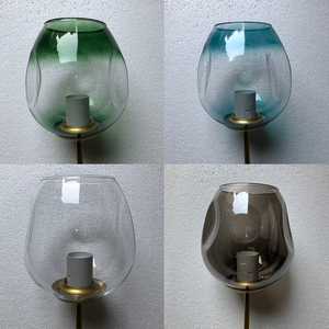 欧式简约魔豆分子灯罩灯具配件透明色玻璃灯罩琥珀色客厅餐厅吊灯