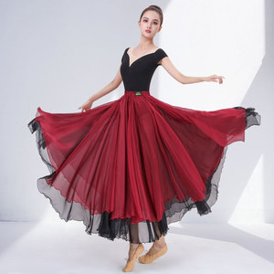新款交谊舞裙子国标舞比赛裙成人女华尔兹镶钻高档探戈舞1人付款1480