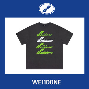 【官网现货】we11done圆领中长款welldone字母弹幕logo短袖t恤女