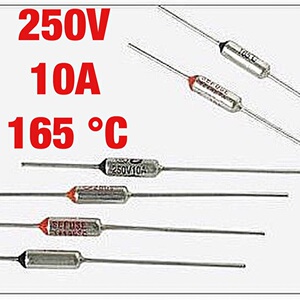 电饭锅饼铛空调金属保险丝二极管热敏电阻 10a250v165℃ 165度