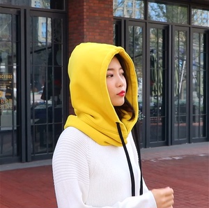 男女秋冬卫衣帽子护耳脖套保暖连帽围巾加厚帽子围脖一体套头帽子