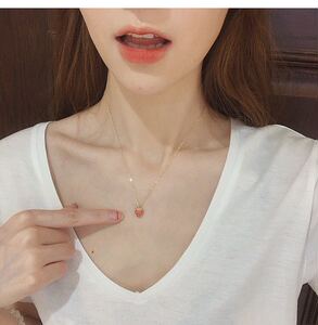 ins小草莓项链女韩版简约学生森系清新锁骨链少女心网红颈链女