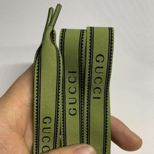 cucci古琦鞋带绿色小红书同款适配gucci鞋带饰品带宽1.5cm网红