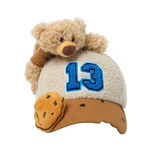 00aiyu服饰淘宝13demarco芝麻街立体小熊玩偶饼干怪挂饰拼色羽绒服