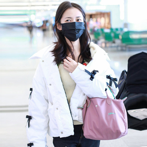 陈钰琪同款masion wester蝴蝶结羽绒服短宽松外套女2020秋冬新款