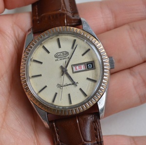 瑞士乐都octo手表 男士全自动机械表25钻 二手古董表 老表