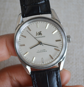 二手老上海手表8120型 男士手卷表 手动机械表