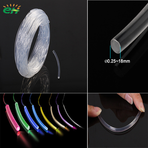 塑料光纤  1.5234568mm实芯软质端点发光导光条导光管大直径工厂