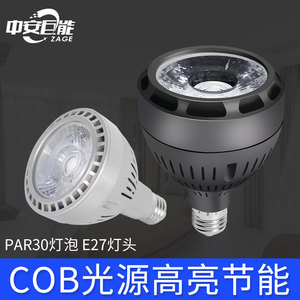 中安巨能LEDPAR30光源灯泡COB射灯E27螺口单灯高亮节能帕灯30W45W