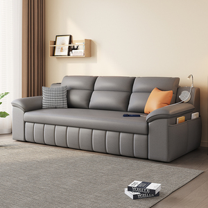 科技布沙发床折叠两用可储物家用三人位小户型客厅直排伸缩多功能