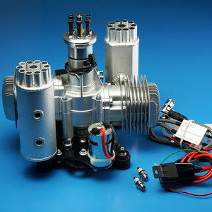 航模科技 dle170m动力伞汽油发动机双缸侧排气自然风冷超轻电启动