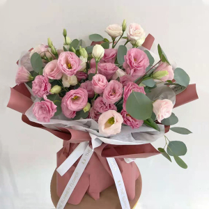 洋桔梗花束鲜花速递同城青岛混搭花束烟台威海生日礼物花店送全国