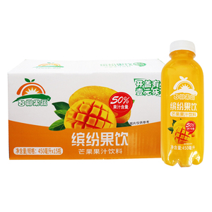 台椰果蔬瓶装果汁芒果果汁浓缩芒果果汁450ml
