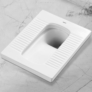 安华卫浴超薄款分体式蹲便器后进水后排污家用蹲厕ald5336/nd15dq