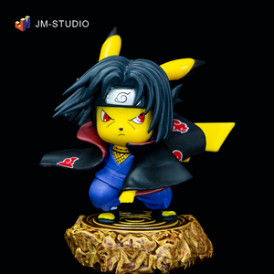 火影忍者系列gk皮卡丘cos宇智波鼬晓组织q版手办模型雕像桌面摆件