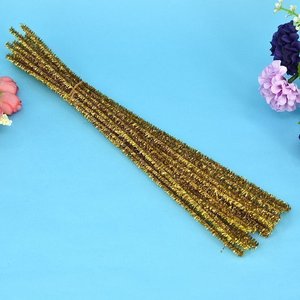 丝网花材料儿童手工铁丝金色银色网骨扭扭棒毛铁棒条色蓝色