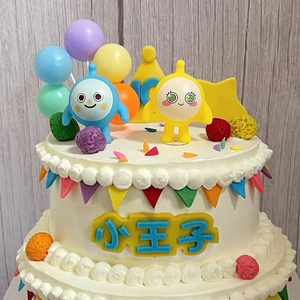 卡通鸡蛋宝贝蛋糕装饰摆件公仔儿童节宝宝生日派对甜品台装扮布置