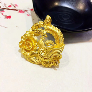 3d硬金吊坠凤凰