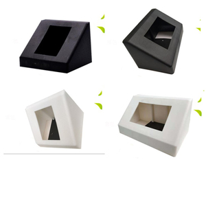 三角形pp插座五孔底盒实验台室专用黑白色斜式六孔岛式塔式电源盒